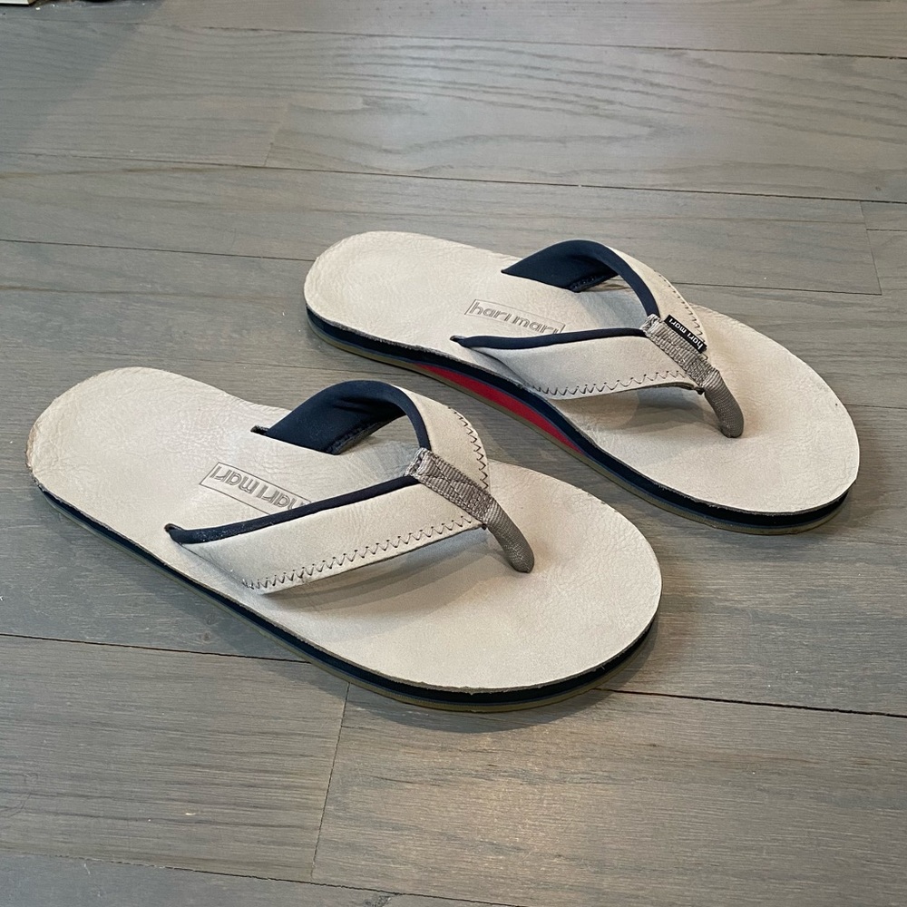 Mens Hari Mari Flip flops size 10 pre-owned